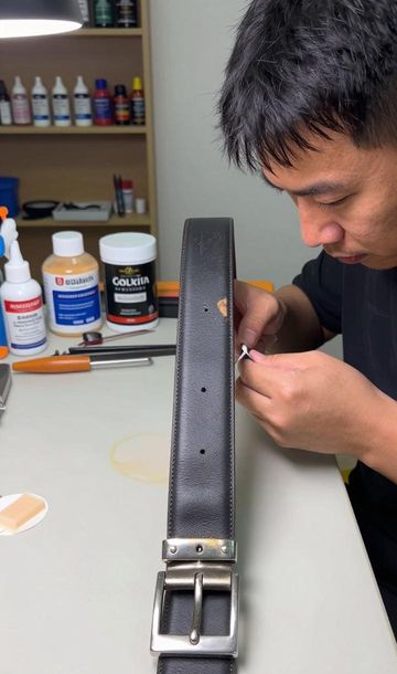 腰带翻新多少钱_腰带修理_奢侈品腰带皮带维修修复翻新